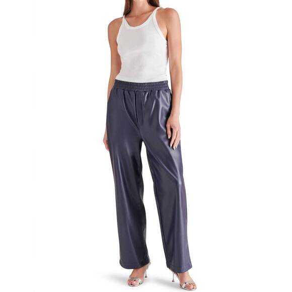 STEVE MADDEN Pants - NEW STEVE MADDEN faux leather gilda pants in marine